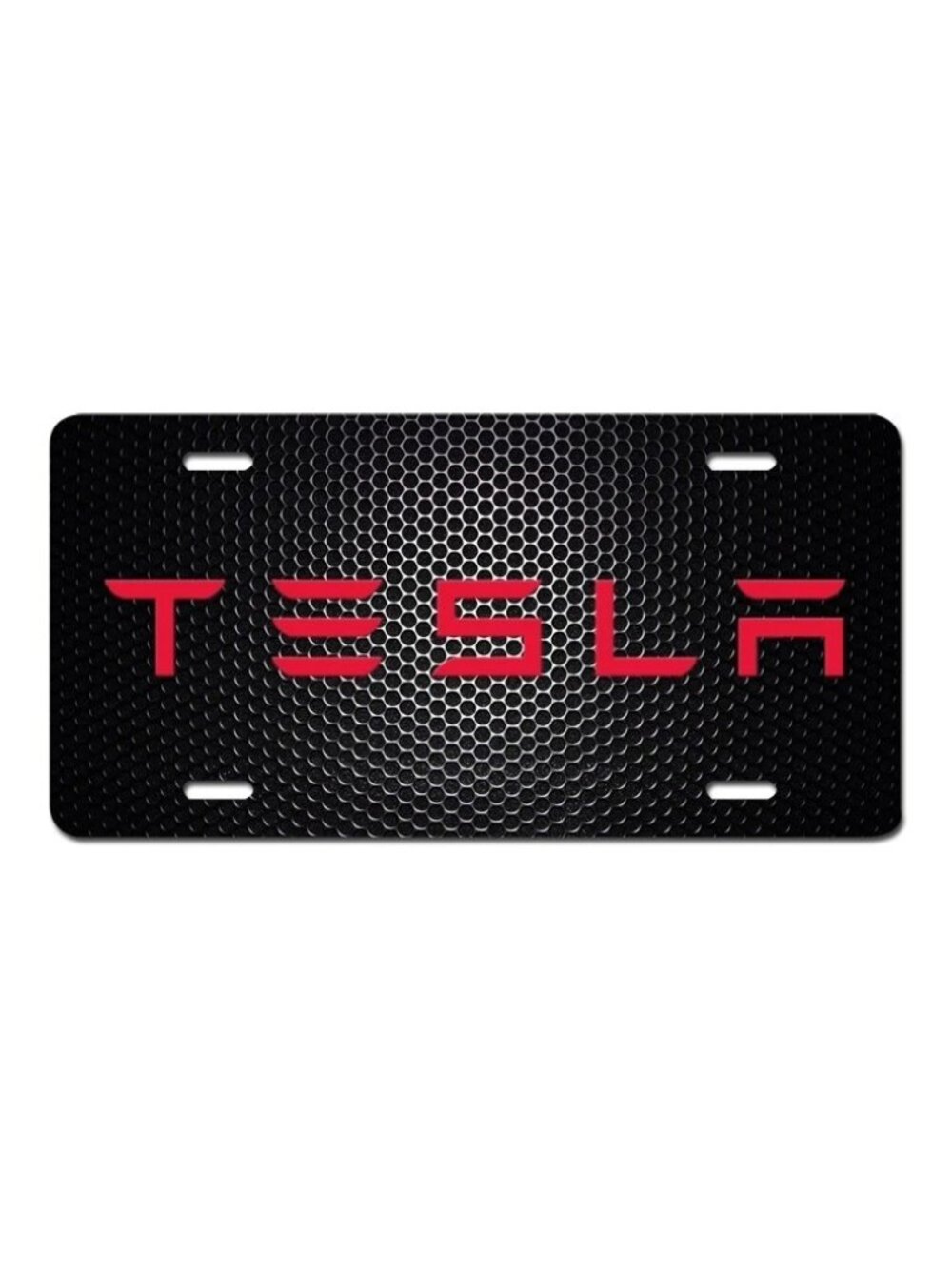 Black Tesla Vehicle License Plate Model Y 3 X S Cybertruck Art Novelty Car Tag